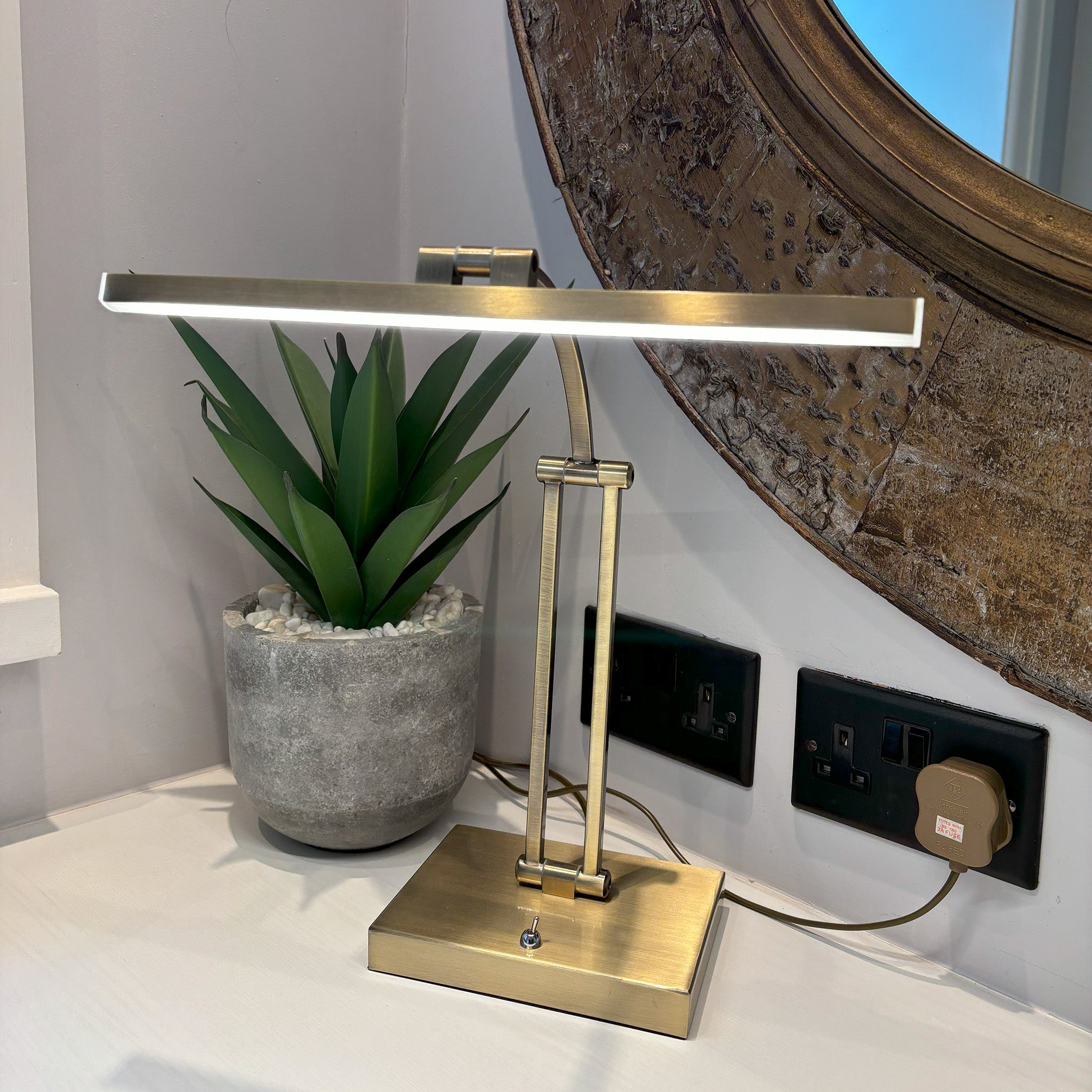 Slim Arm Adjustable Desk Lamp